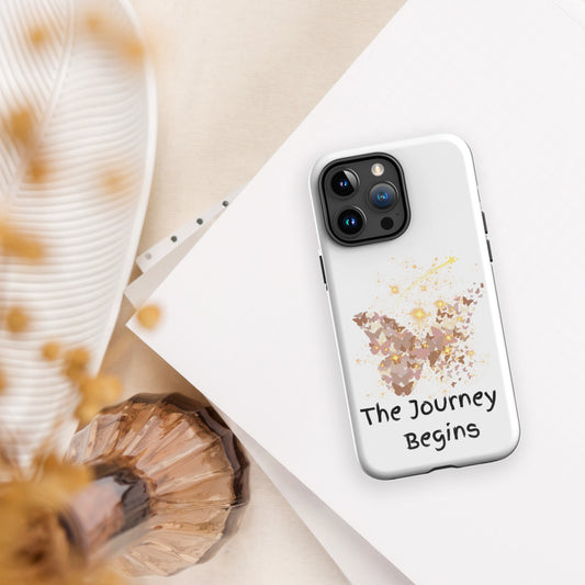 The Journey Begins Butterfly Hearts and Shooting Stars Tough Case for iPhone®