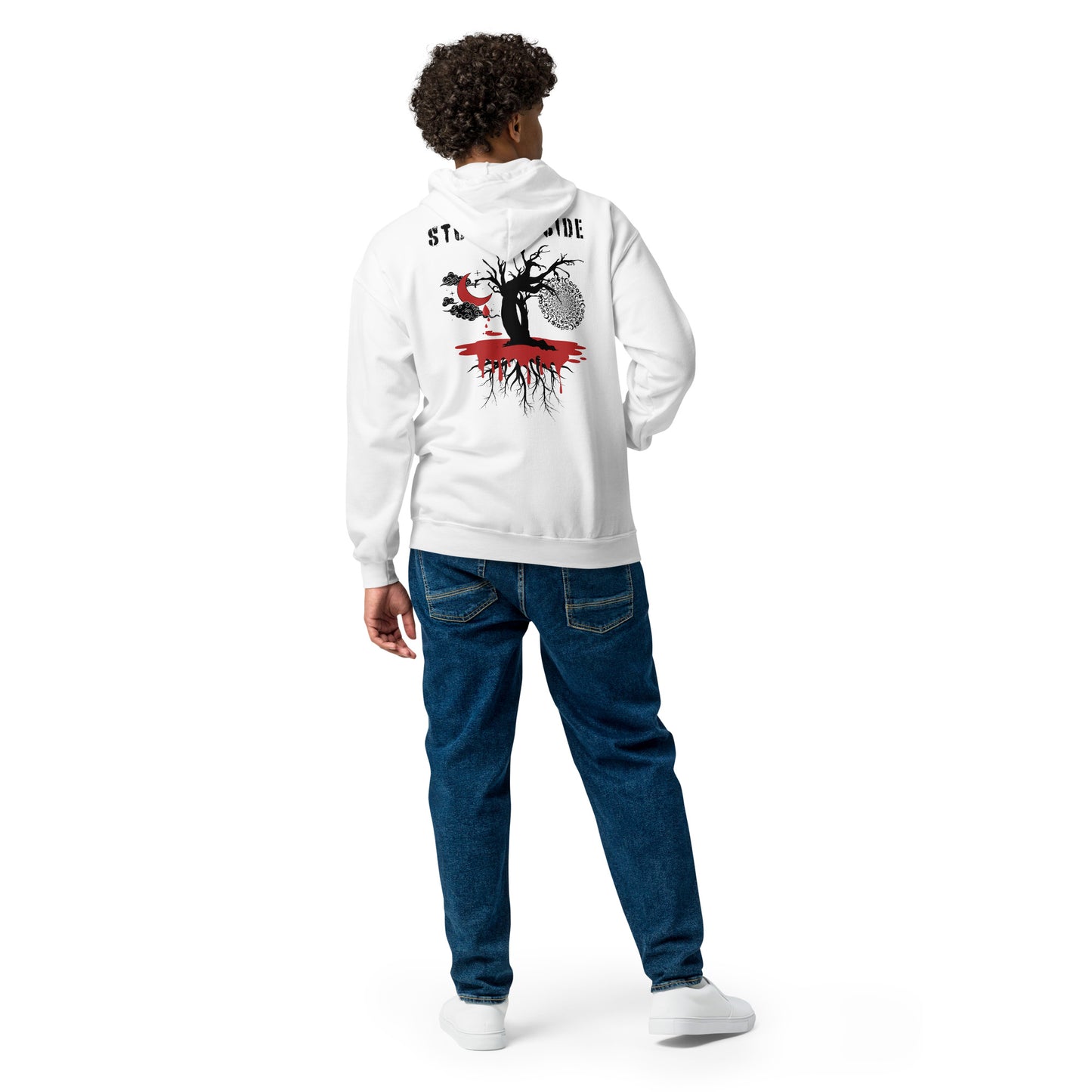 Stop Genocide Coexist Unisex heavy blend zip hoodie
